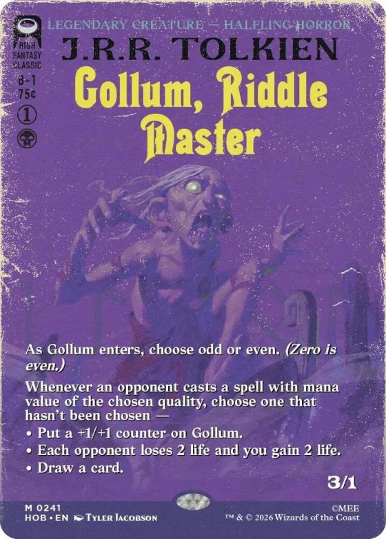 Gollum, Riddle Master - Foil