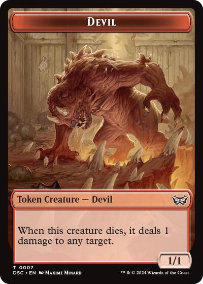 Devil // Scarecrow Double-Sided Token
