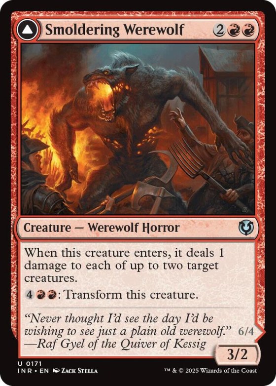 Smoldering Werewolf - Foil