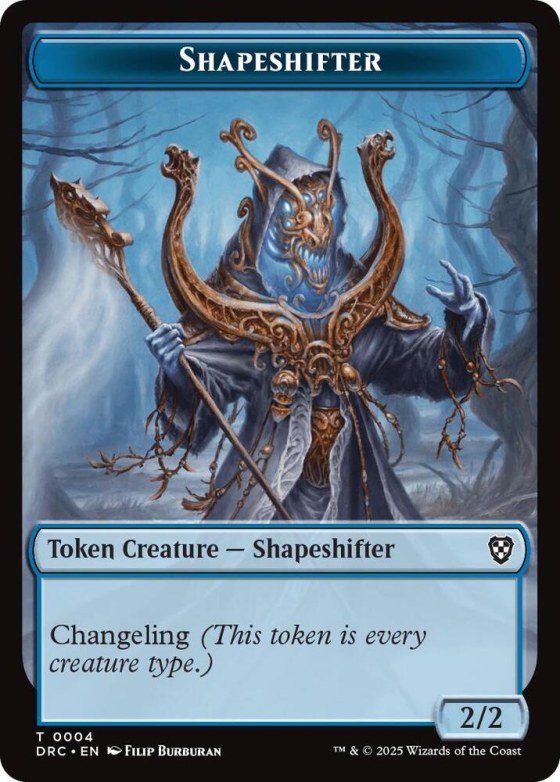 Shapeshifter // Zombie (0003) Double-Sided Token - Foil