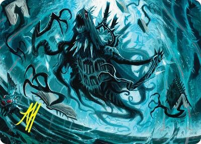 Overlord of the Floodpits Art Card - Gold Stamped Signature