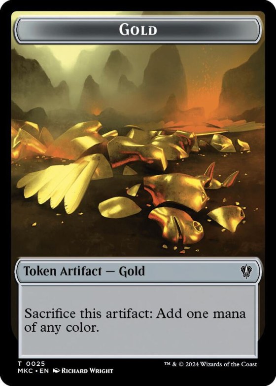 Gold // Treasure Double-Sided Token