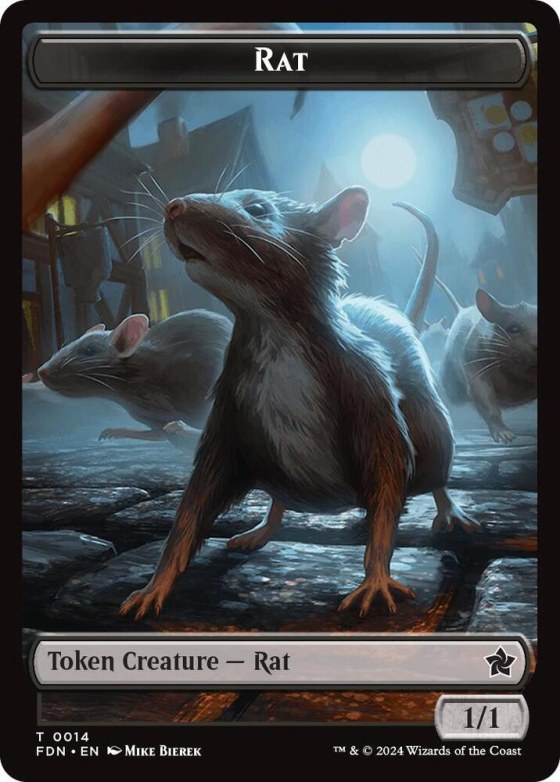 Rat (0014) // Zombie Double-Sided Token - Foil