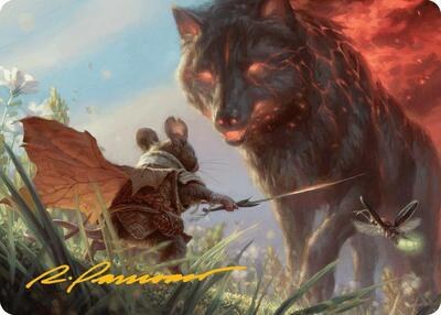 Repel Calamity Art Card - Gold Stamped Signature