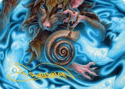 Mind Spiral Art Card - Gold Stamped Signature