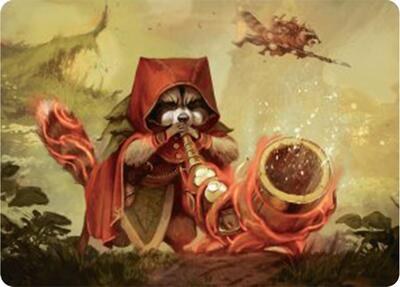 Raccoon Rallier Art Card