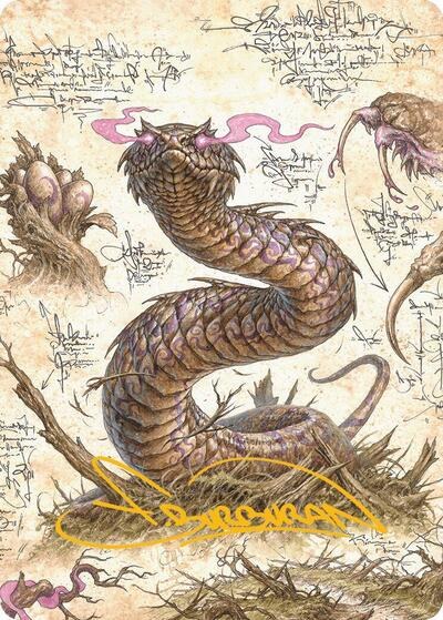 Rottenmouth Viper Art Card - Gold Stamped Signature