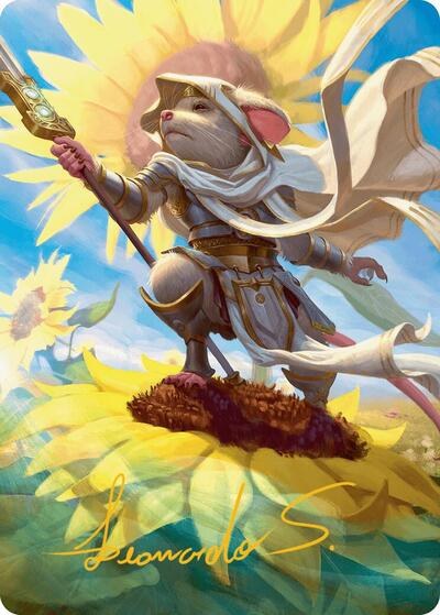 Elspeth, Sun's Champion Art Card - Gold Stamped Signature