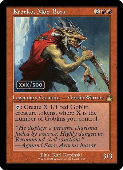 Krenko, Mob Boss - Serial Numbered