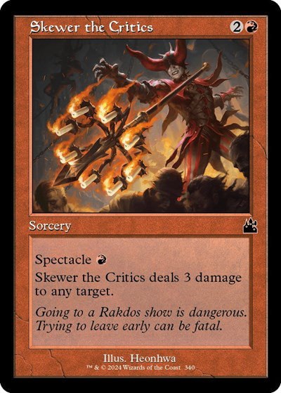 Skewer the Critics - Foil