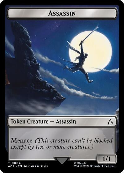 Assassin // Treasure Double-Sided Token - Foil