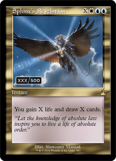 Sphinx's Revelation - Serial Numbered