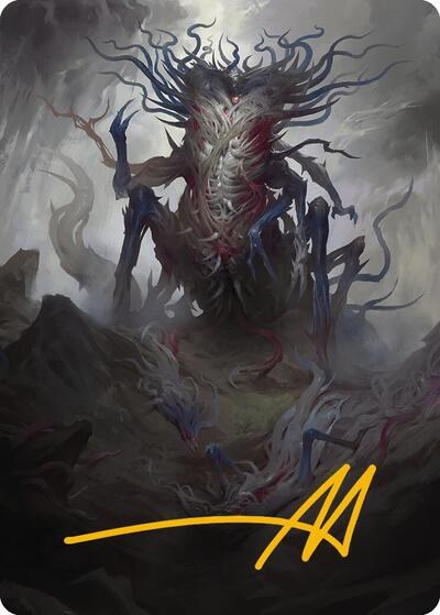 Azlask, the Swelling Scourge Art Card - Gold Stamped Signature
