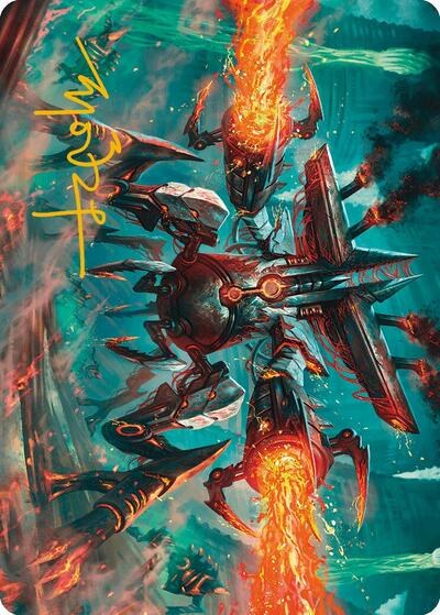 Exterminator Magmarch Art Card - Gold Stamped Signature