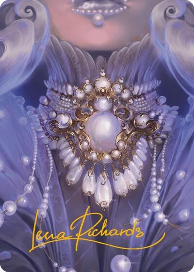 Pearl Medallion Art Card - Gold Stamped Signature
