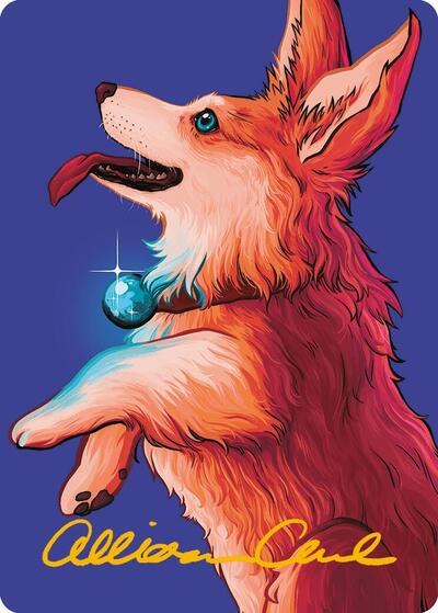 Phelia, Exuberant Shepherd Art Card - Gold Stamped Signature