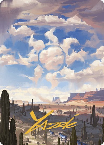 Plains Art Card - Gold Stamped Signature