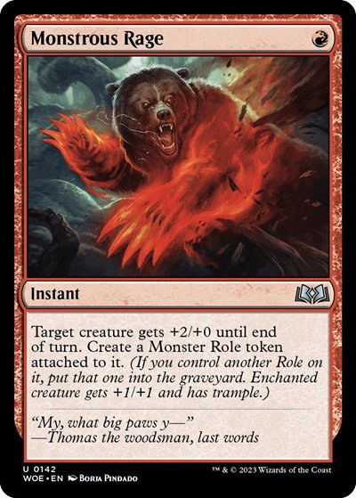 Monstrous Rage - Foil