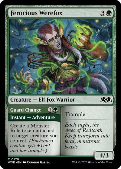 Ferocious Werefox - Foil