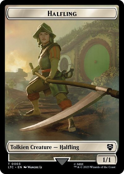 Halfling // Treasure Double-Sided Token