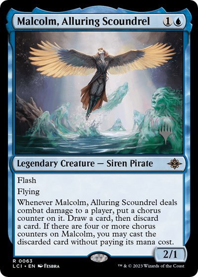 Malcolm, Alluring Scoundrel - Foil Malcolm Alluring Scoundre