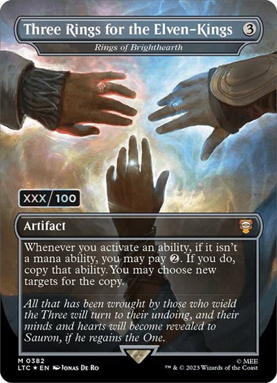 Three Rings for the Elven-Kings - Rings of Brighthearth - Serial Numbered