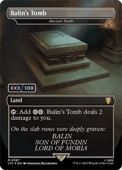 Balin's Tomb - Ancient Tomb - Serial Numbered