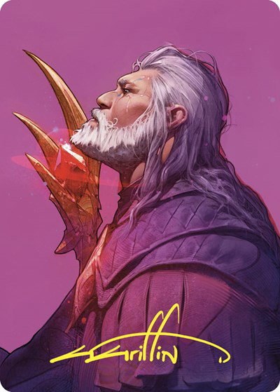 Urza, Lord High Artificer Art Card - Gold Stamped Signature