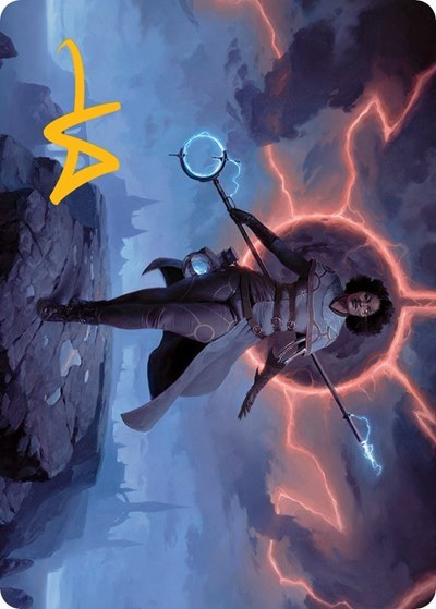 Rona, Herald of Invasion Art Card - Gold Stamped Signature