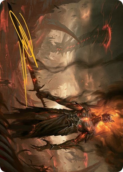 Ashen Reaper Art Card - Gold Stamped Signature