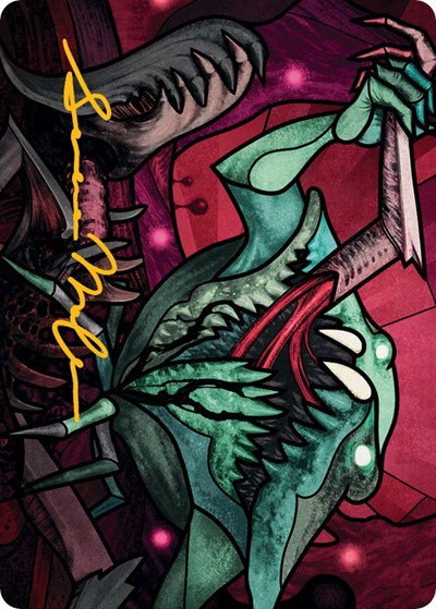 Yargle, Glutton of Urborg Art Card - Gold Stamped Signature