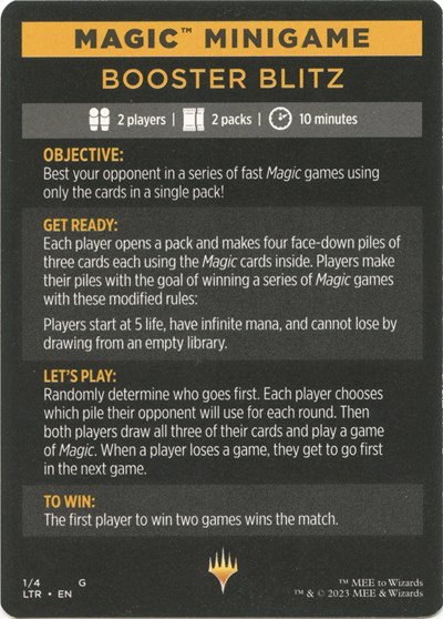 Magic Minigame: Booster Blitz - Normal Magic Minigame Booster 