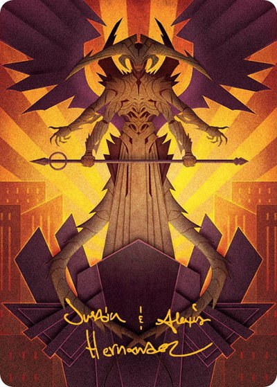 Atraxa, Praetors' Voice Art Card - Gold Stamped Signature