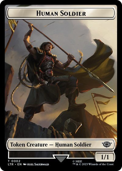 Human Soldier (0002) // Food (0011) Double-Sided Token