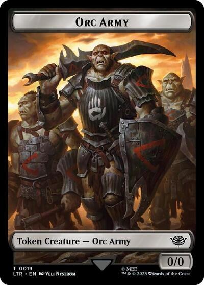 Orc Army (0019) // Food (0022) Double-Sided Token