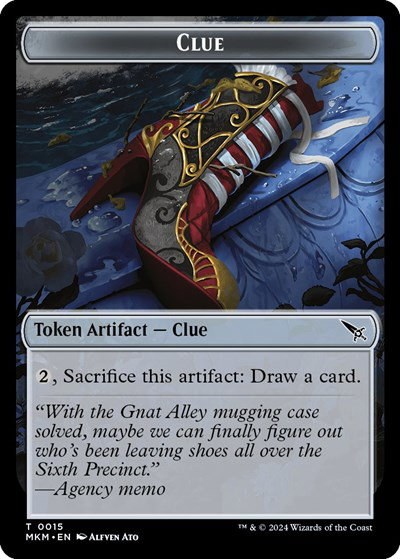 Clue (0015) // A 0042 Double-Sided Token - Foil
