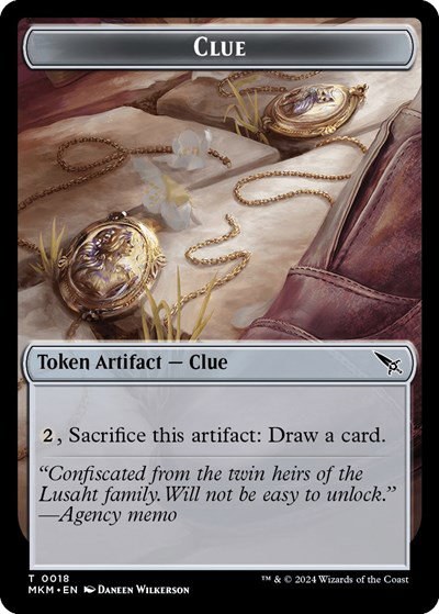 Clue (0018) // A 0045 Double-Sided Token - Foil