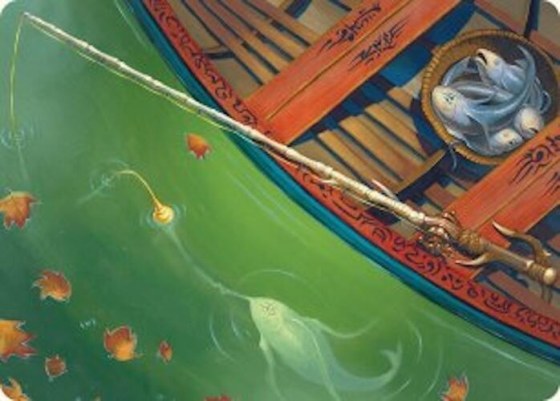 Fishing Pole Art Card