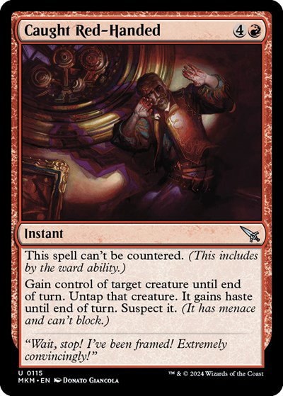 Caught Red-Handed - Foil