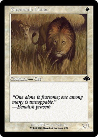 Savannah Lions - Foil