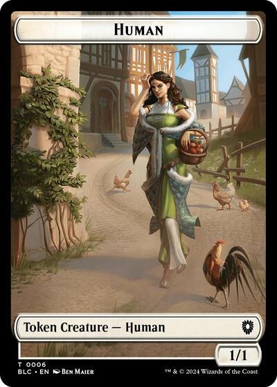 Human // Soldier Double-Sided Token