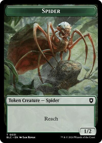Spider // Blood Double-Sided Token