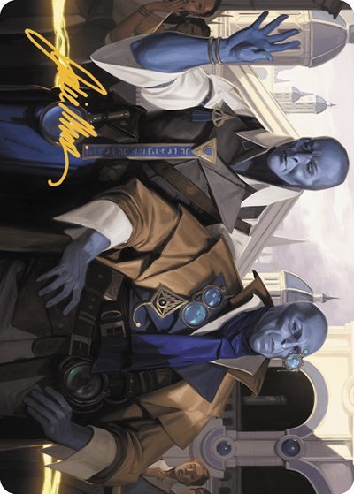 Hotshot Investigators Art Card - Gold Stamped Signature