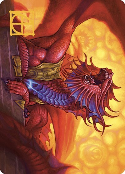 Niv-Mizzet, Guildpact Art Card - Gold Stamped Signature