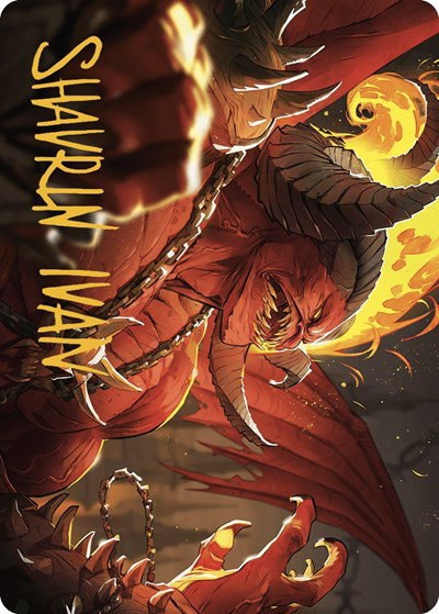 Rakdos, Patron of Chaos Art Card - Gold Stamped Signature