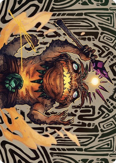 Zoyowa Lava-Tongue Art Card - Gold Stamped Signature