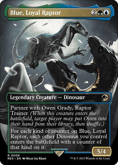 Blue, Loyal Raptor - Foil
