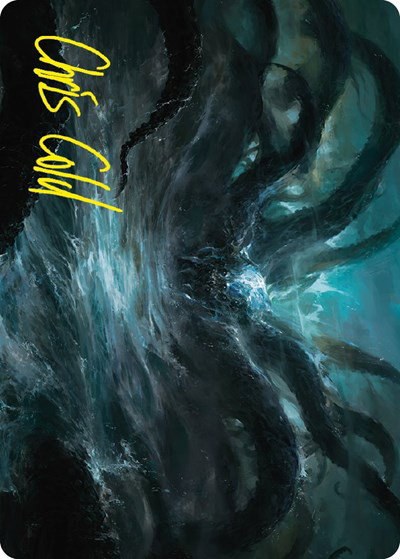 The Watcher in the Water Art Card - Gold Stamped Signature