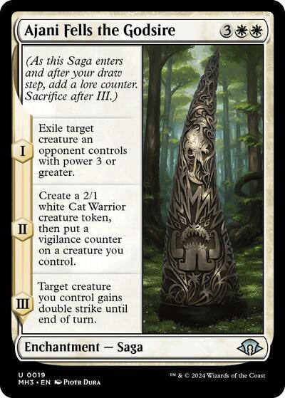 Ajani Fells the Godsire - Foil