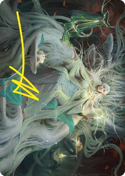 Galadriel, Gift-Giver Art Card - Gold Stamped Signature